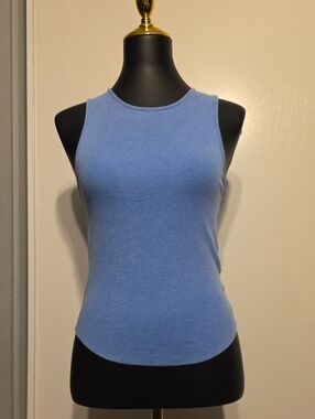 American Eagle Outfitters Light Blue Ribbed Tank
